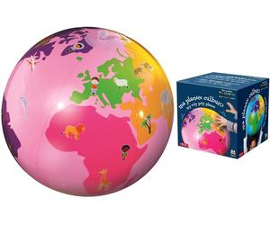 Globe gonflable rose de 38 cm - Ma planète culbuto (3 ans et +) | Calytoys