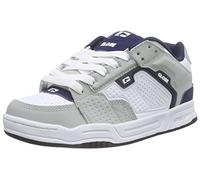 Globe Homme Scribe Baskets Basses, Blanc, Gris, Blanc, Bleu Marine, 46 EU