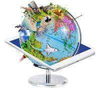 Globe Intelligent 3 En 1 En Réalité Augmentée Ar, Globe Interactif Pour Explorer Le Monde, Pour L'Apprentissage Des Enfants