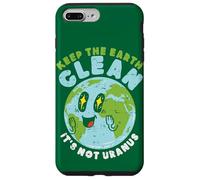 Globe Keep The Earth Clean It's Not Uranus Fun Citation Planet Coque pour iPhone 7 Plus/8 Plus