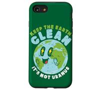 Globe Keep The Earth Clean It's Not Uranus Fun Citation Planet Coque pour iPhone SE (2020) / 7 / 8
