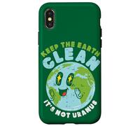 Globe Keep The Earth Clean It's Not Uranus Fun Citation Planet Coque pour iPhone X/XS