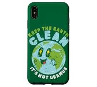 Globe Keep The Earth Clean It's Not Uranus Fun Citation Planet Coque pour iPhone XS Max
