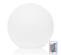 Globe Lamp Solar Ball Lights Outdoor 16 Colors Remote Rechargeable Remote Contrôle Globe Lamp Garden extérieur Impact-Impact Lumière de Nuit imperméable pour pelouse, Patio, étang, 12 Pouces.