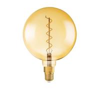 Osram Vintage Edition 1906 Ampoule LED à Filament Spirale - Culot E27 - Forme Spéciale Globe 200mm Big Globe Or Ambrée - Blanc Chaud 2000K - 5W (Équivalent 28W)