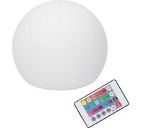 Globe lumineux à LED, télécommande 24 touches, lampe globe RGBW, veilleuse avec 16 couleurs variables, 4 modes, 15 x 15 cm