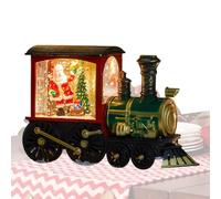 Globe lumineux de Noël | Glitter Train Design Light Up Christmas Snow Globe, Battery Powered Night Lamp For Home Decorations Scene Prop Bedroom Dining Table