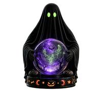 Globe lumineux d'Halloween - Boule de pour décoration de bureau | Lampes de nuit festives à LED, boule de cristal pour Halloween, décoration pour propriétaires, locataires, maison