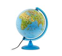 Globe lumineux Safari physique / politique, avec animaux sphère 25 cm