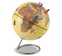 Globe magnétique de diamètre 23 cm, style antique (en français) + 6 magnets