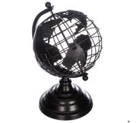 Atmosphera – Globe terrestre en métal – Noir – H. 28 cm