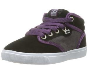 Globe Motley Mid-Kids, Chaussures de skate mixte enfant - Noir (Black/Grey 10020), 33.5 EU (2 US)