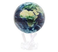 Globe MOVA Terre avec Nuages - 21,5 cm, Globe Auto-Rotatif avec Lumière | Mouvement Silencieux, Sans Piles ni Câbles | Décoration Unique de Bureau ou Cadeau pour Passionnés de l’Espace