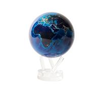 Globe MOVA - Terre de Nuit 11,5 cm | Globe Rotatif avec Lumière, Sans Piles ni Câbles | Imagerie Satellite des Villes Illuminées | Cadeau Unique ou Décoration Moderne de Bureau