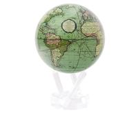 MOVA Globe Carte du Monde Vert Terrestre Antique 4,5" avec Base, Globe Rotatif à énergie Solaire, Cadeau Unique et Décoration de Maison ou de Bureau pour Hommes, Femmes, Enfants