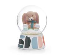 Globe pailleté Lapin Fjella 6,5cm Brun - Boule à Neige, Boule à mica- Superbe idée Cadeau