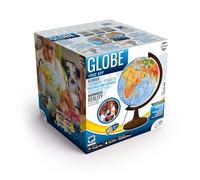 Globe politico-physique 320 mm Lumineux Pied en Bois + Application