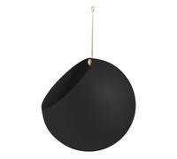 GLOBE Pot de Fleurs Suspendu 32 cm Noir