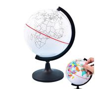 Globe pour, Globe pour tout-petits | Globe vierge graffiti à colorier | Modèle de globe de peinture, globe terrestre effaçable sur support pour outils pédagogiques pour