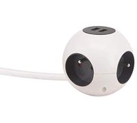 Globe Prise 4 x 16 A - 2 Ports USB