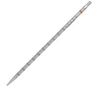 Globe Scientific Diamond Essentials Serological Pipette, 10mL, 1762, Polystyrene, Standard Tip, 345mm, Sterile, Orange Striped, Individually Wrapped, 200/Box