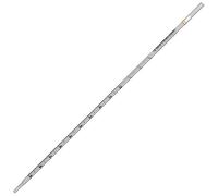 Globe Scientific Diamond Essentials Serological Pipette, 1mL, 1702, Polystyrene, Standard Tip, 275mm, Sterile, Yellow Striped, Individually Wrapped, 500/Box