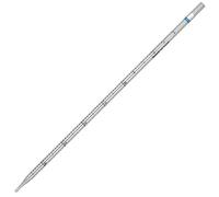 Globe Scientific Diamond Essentials Serological Pipette, 5mL, 1742, Polystyrene, Standard Tip, 342mm, Sterile, Blue Striped, Individually Wrapped, 200/Box