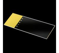 Globe Scientific Microscope Slides, 1304Y, Yellow Frosted, Soda Lime Glass, Ground Edges, 90° Corners, 25mm x 75mm, Pre-Cleaned, 72/Box, 1440/CS
