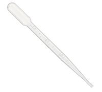Globe Scientific Transfer Pipets, 135030, 7.0mL Capacity, Large Bulb, Non-Sterile, Low Density Polyethylene, Graduated to 3mL, 155mm Length, Bulb Draw - 3.2mL, 500/Box