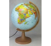 Globe scolaire, pour enfants, illuminé politique 32cm Zachem