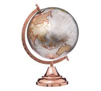 Créateur d'intérieur - Globe sur Pied "Terre" 33cm Argent & Rose
