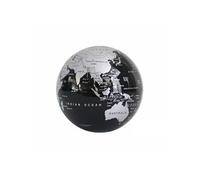Globe Terre auto-rotatif Noir et Argent (diam 20 cm)
