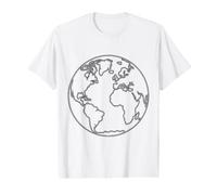 Globe terrestre à colorier soi-même T-Shirt Graphique avec Valeur