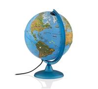 Globe terrestre ARCA lumineux 25 cm illustré pour enfant - TECNODIDATTICA