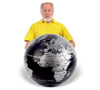 Balvi Globe terrestre Magic Noir Giratoire 360° Plastique PS 14 cm