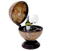 Globe Terrestre, Bar De Table Hwc-T873, Minibar Pour 3 Bouteilles Multicolore