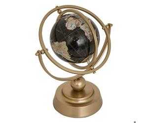 Globe terrestre Bota H.25cm métal mordoré - Atmosphera Créateur d'intérieur