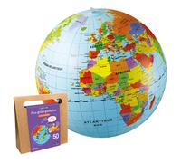 CalyGlobe - Mon globe gonflable "Le monde" - Français - ref 019KF