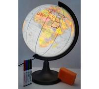 Globe terrestre de géographie, illuminé, 32 cm