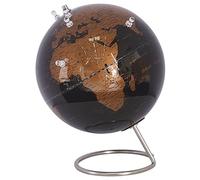 Globe Terrestre Déco Noir et Cuivré à Magnets pour Salon Chambre ou Bureau s'Adapte à Tout Type de Style d'Intérieur Moderne et Traditionnel Beliani