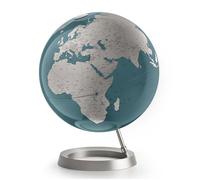 Globe terrestre design - LOFT ATTITUDE - Bleu argent - PVC et aluminium