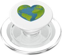 Globe terrestre en Forme de cœur PopSockets PopGrip pour MagSafe