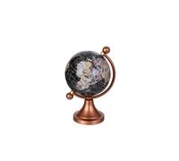 The Home Deco Factory - Globe terrestre en métal - H.14cm - Marron cuivré - Globo Marron