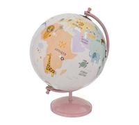 Atmosphera Globe enfant D.20 cm base métal rose
