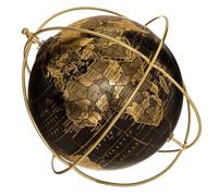 Atmosphera Globe terrestre Flower Factory H. 21 cm Métal