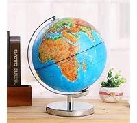 Globe Terrestre Géographique Illuminé pour Enfants et Adultes - Décoratif de Bureau en Relief Tridimensionnel 3D avec Support Interactif