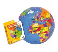 Globe Terrestre Gonflable Notre monde - Pays et capitales 30 cm