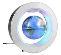 Globe Terrestre LED Levitation Magnétique 4 Lumineux Flottant Bleu