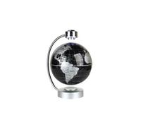 Globe terrestre GENERIQUE Globe Terrestre LED Levitation Magnétique 8 20cm Lumineux Flottant Noir