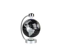Globe terrestre GENERIQUE Globe Terrestre LED Levitation Magnétique 8 20cm Lumineux Flottant Noir